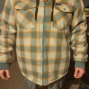 Plaid Jacket with Hood